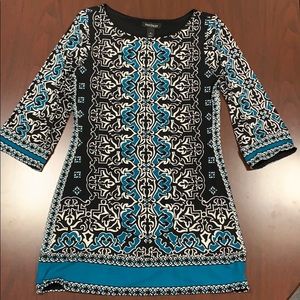 White House Black Market S Mini Dress 3/4 sleeves